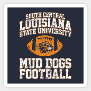 South Central Louisiana State University Mud Dogs Football Sticker